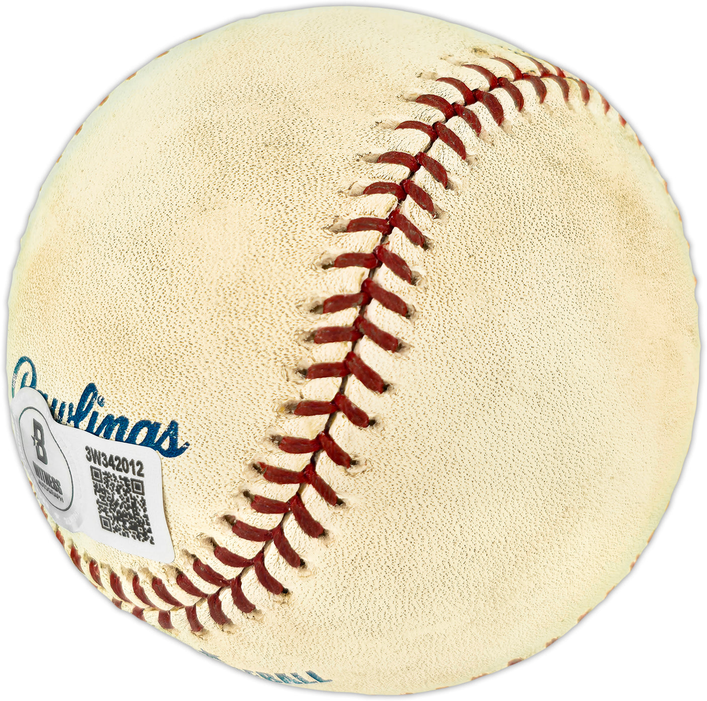 Ken Griffey Jr. Autographed Official Game Used MLB Baseball Seattle Mariners Beckett BAS Witness #3W342012