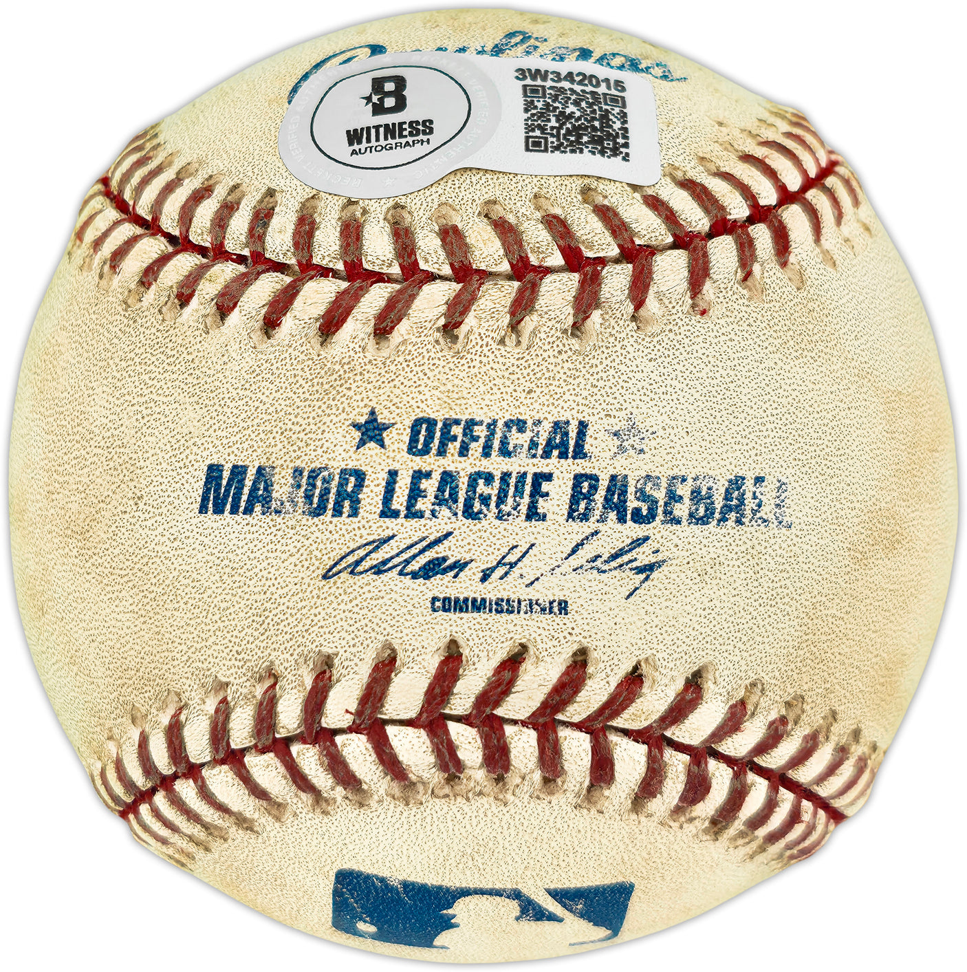 Ken Griffey Jr. Autographed Official Game Used MLB Baseball Seattle Mariners Beckett BAS Witness #3W342015