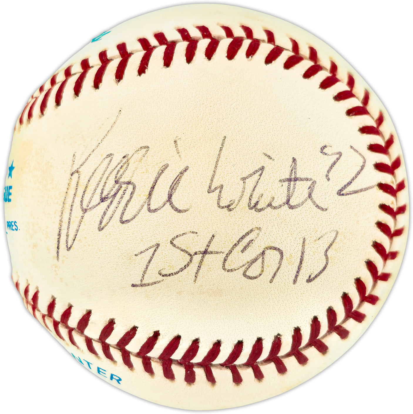 Reggie White Autographed Official AL Baseball Philadelphia Eagles, Green Bay Packers "1st Cor 13" JSA #ZZ04045