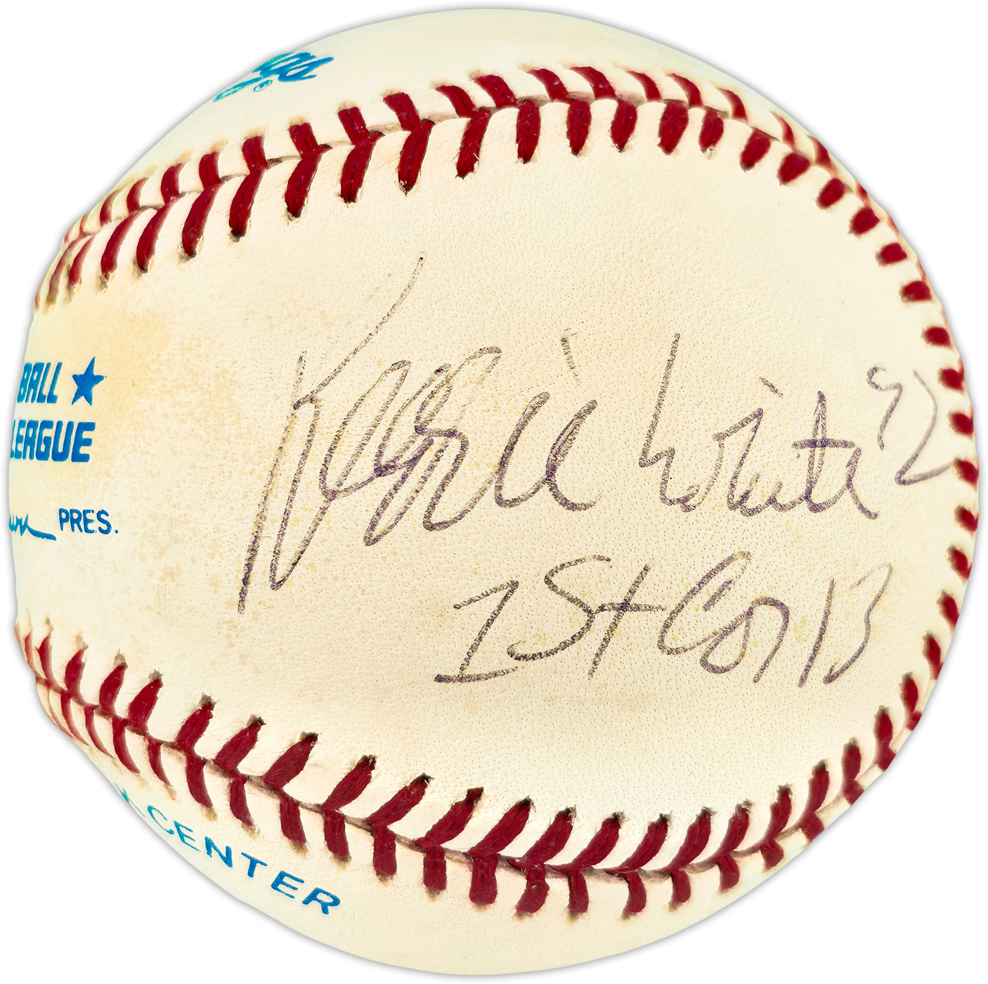 Reggie White Autographed Official AL Baseball Philadelphia Eagles, Green Bay Packers "1st Cor 13" JSA #ZZ04045
