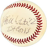 Reggie White Autographed Official AL Baseball Philadelphia Eagles, Green Bay Packers "1st Cor 13" JSA #ZZ04045