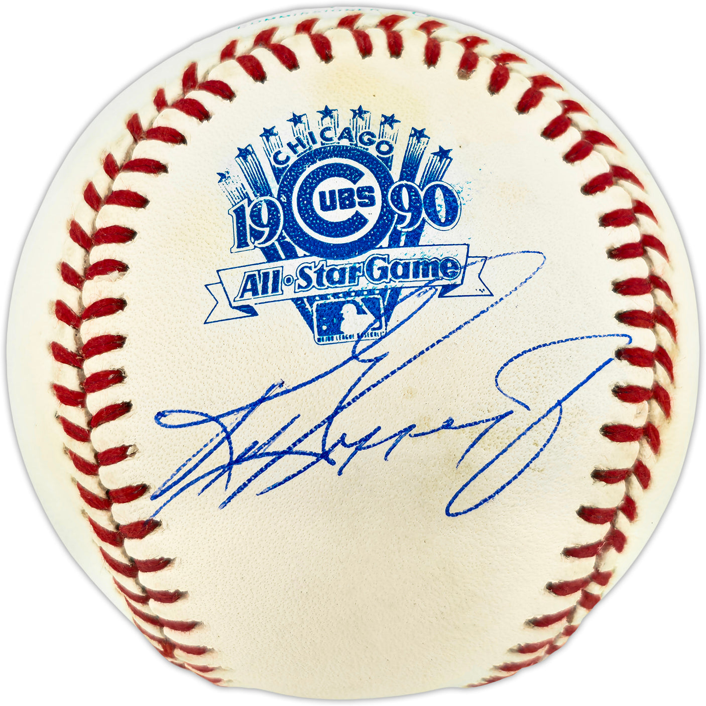 Ken Griffey Jr. Autographed Official 1990 All Star game Logo Baseball Seattle Mariners Beckett BAS Witness #1W901410
