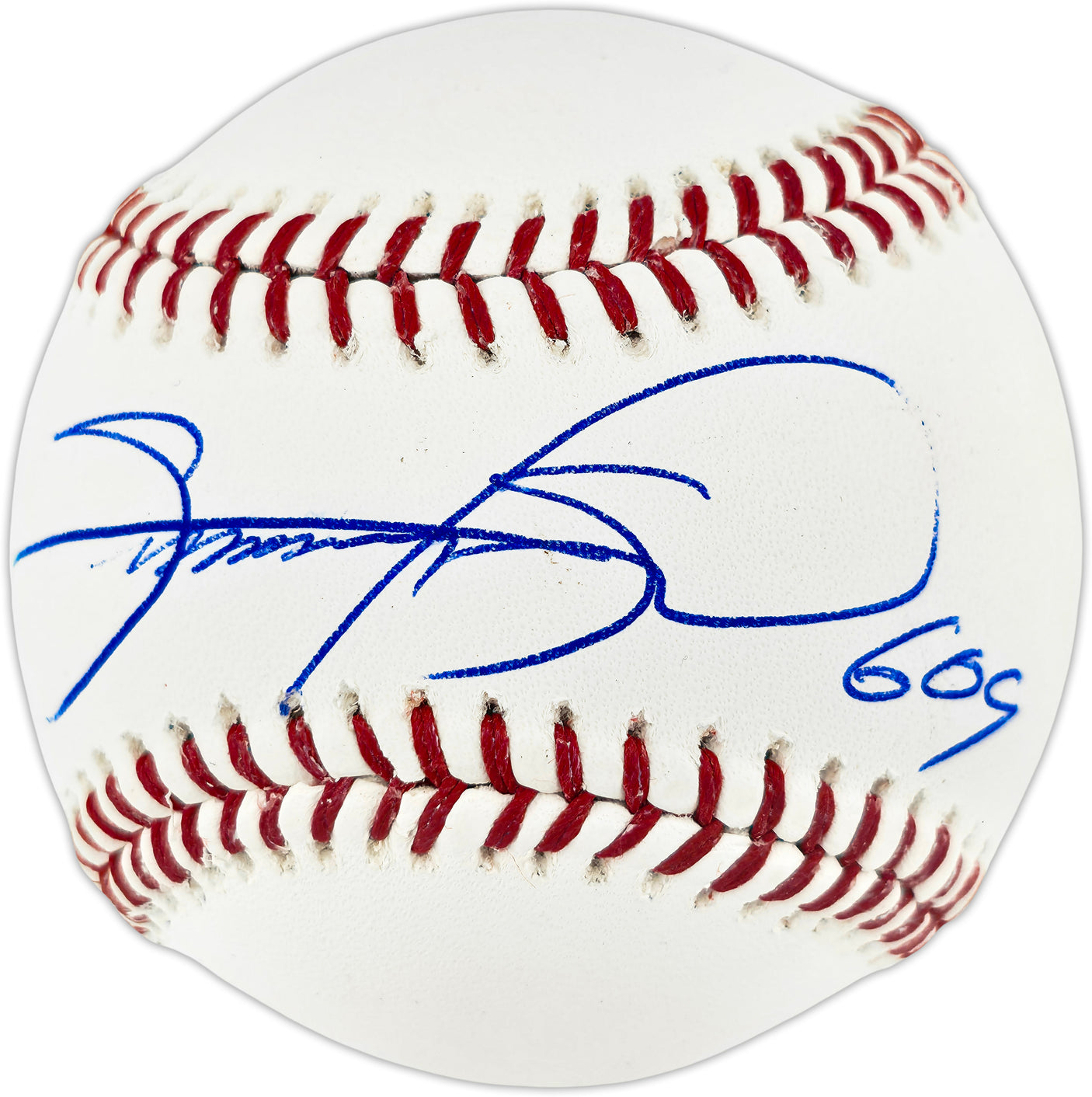Sammy Sosa Autographed Official MLB Baseball Chicago Cubs "609" Beckett BAS QR #BQ06697