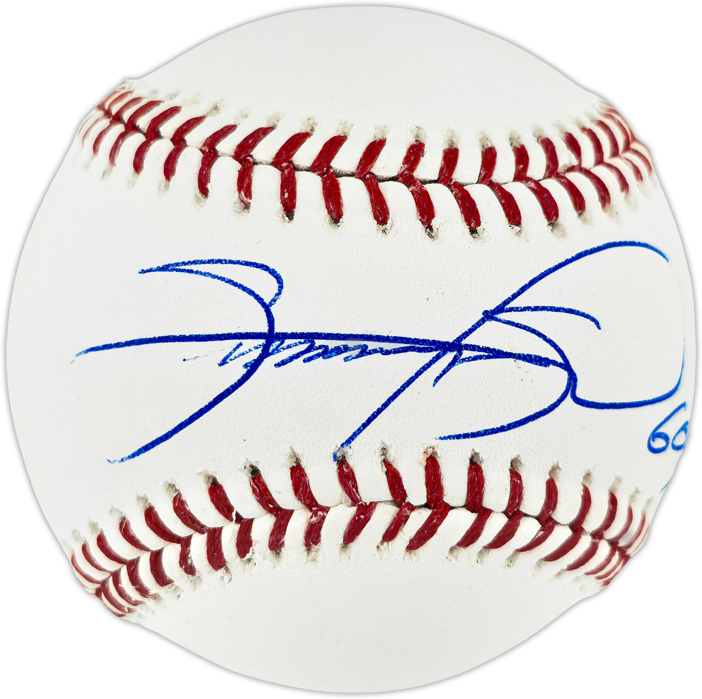 Sammy Sosa Autographed Official MLB Baseball Chicago Cubs "609" Beckett BAS QR #BQ06697