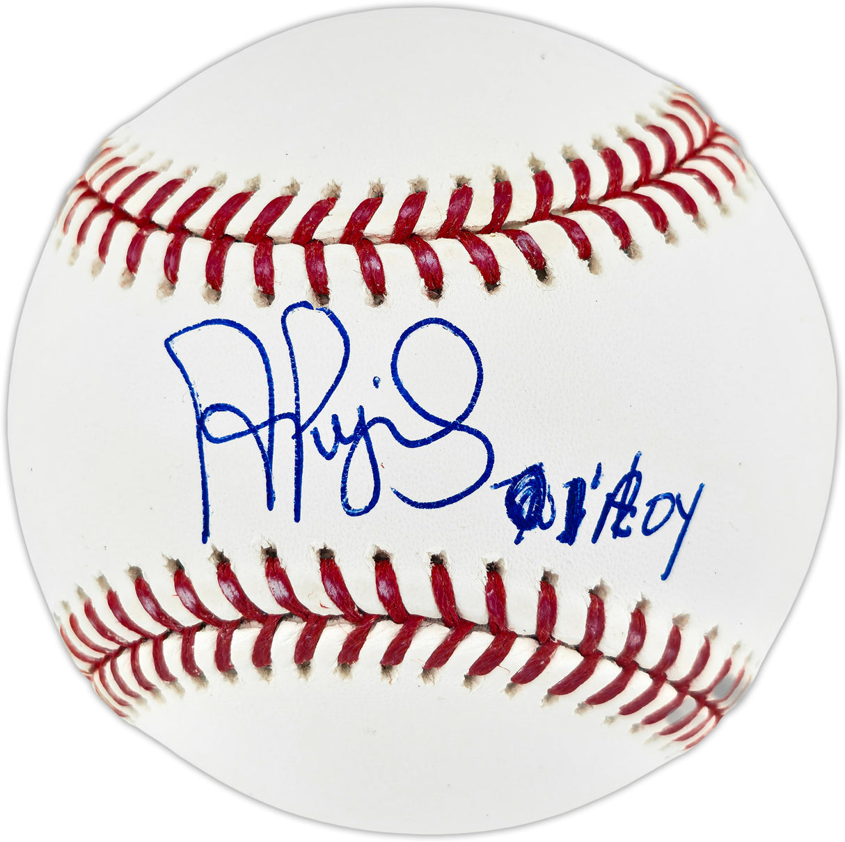 Albert Pujols Autographed Official MLB Baseball St. Louis Cardinals "01 ROY" Beckett BAS Witness #3W342406
