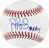 Albert Pujols Autographed Official MLB Baseball St. Louis Cardinals "01 ROY" Beckett BAS Witness #3W342406