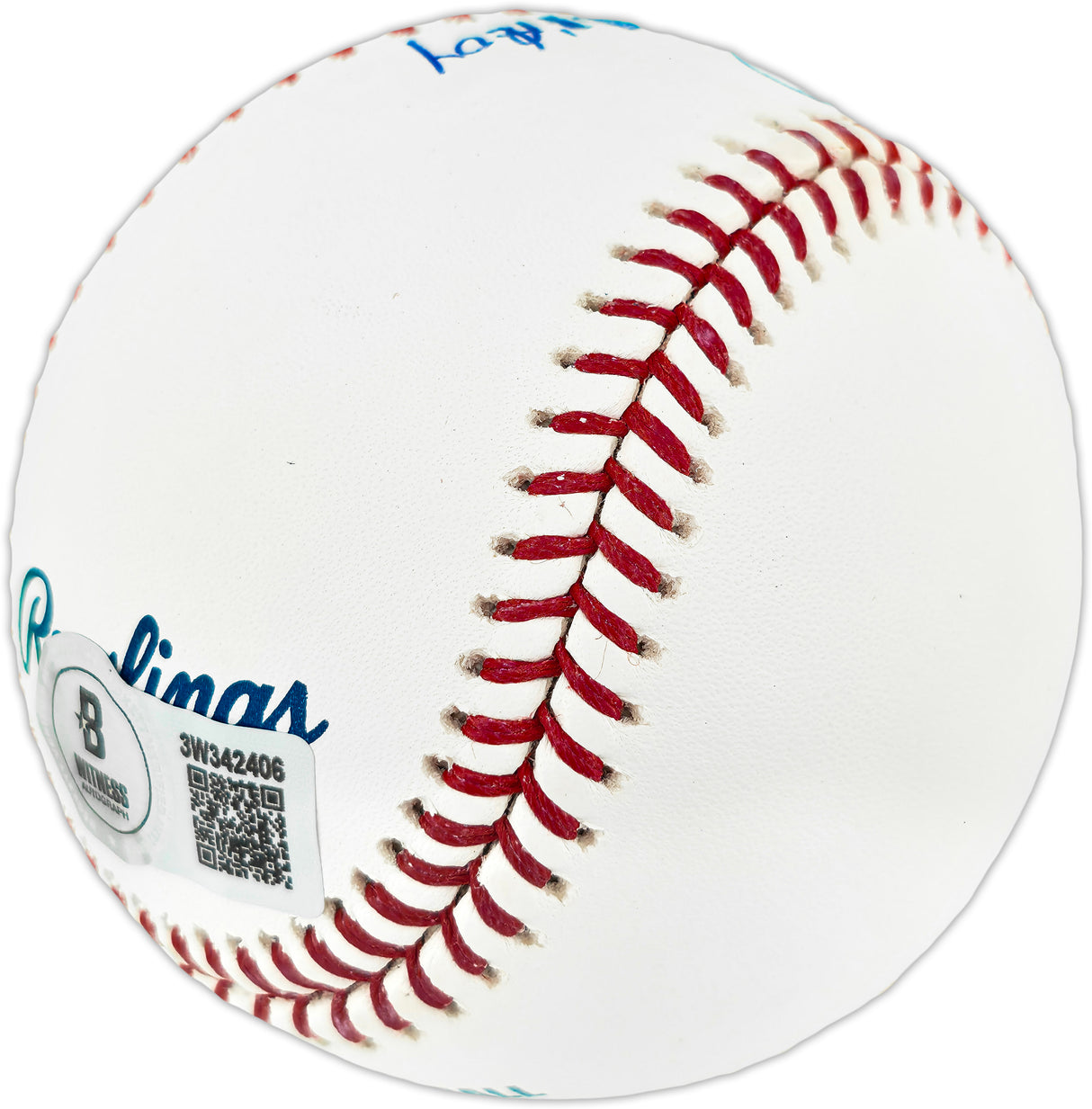 Albert Pujols Autographed Official MLB Baseball St. Louis Cardinals "01 ROY" Beckett BAS Witness #3W342406