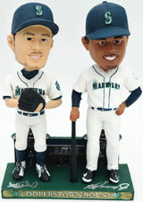 Ken Griffey Jr. & Ichiro Suzuki Autographed 2010 Cooperstown Bound Bobblehead & Box (Dual-Signed Each) Seattle Mariners Beckett BAS Witness #2W266217 & 2W266218