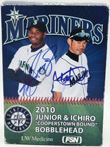 Ken Griffey Jr. & Ichiro Suzuki Autographed 2010 Cooperstown Bound Bobblehead & Box (Dual-Signed Each) Seattle Mariners Beckett BAS Witness #2W266217 & 2W266218