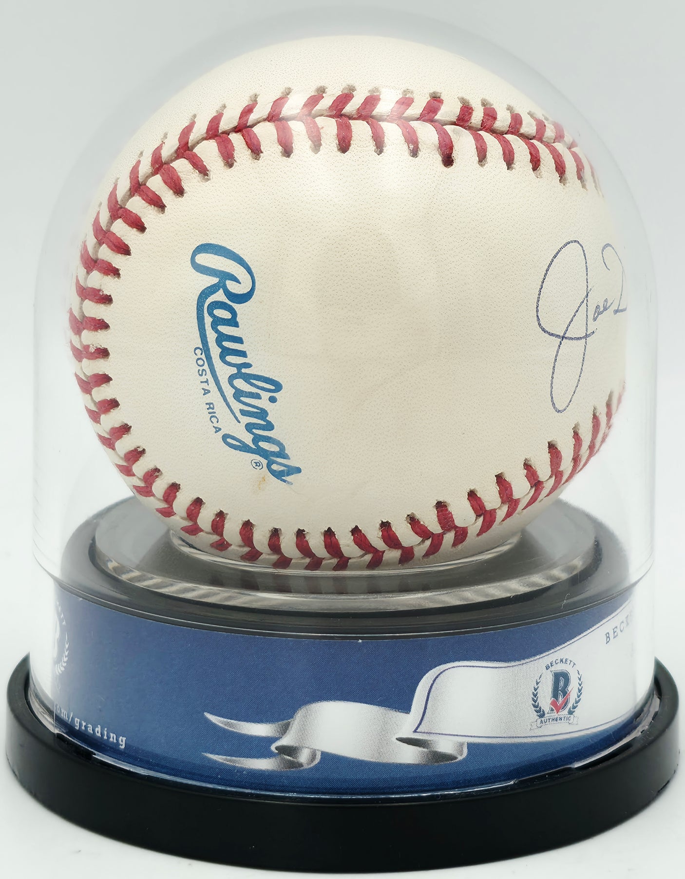 Joe Dimaggio Autographed Official AL Baseball New York Yankees Auto Grade Gem Mint 10 Beckett BAS #18282442