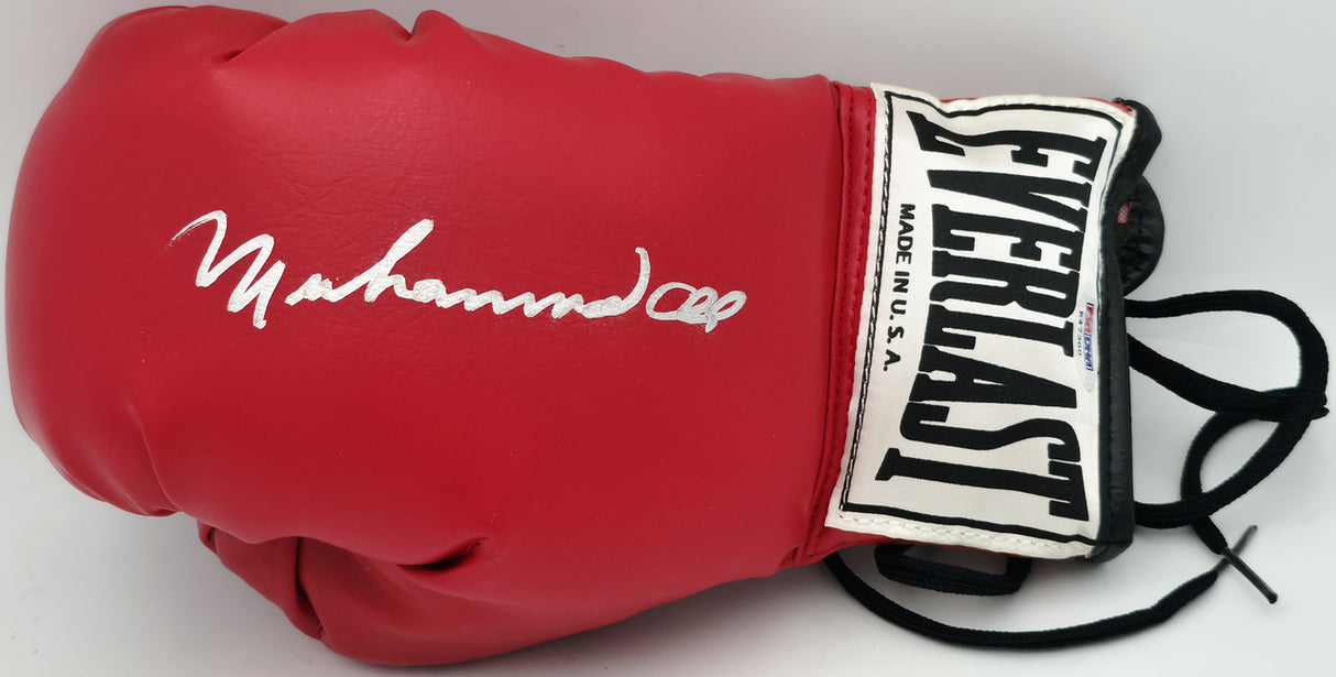 Muhammad Ali Autographed Red Everlast Boxing Glove RH PSA/DNA #K47300