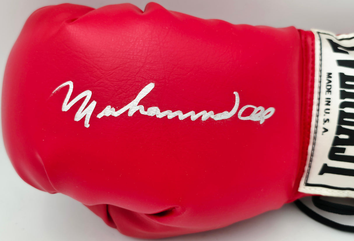 Muhammad Ali Autographed Red Everlast Boxing Glove RH PSA/DNA #K47300