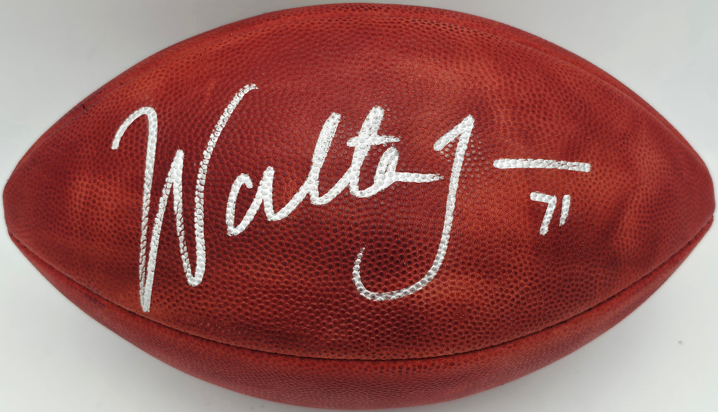 Walter Jones Autographed Official Wilson NFL Leather Football Seattle Seahawks (Bladder) PSA/DNA #N51165