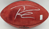 Russell Wilson Autographed Seattle Seahawks Official NFL Leather SB XLVIII Champs Logo Football RW Holo #11508
