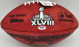 Steve Largent Autographed Seattle Seahawks Official NFL Leather SB XLVIII Champs Logo Football "HOF 95 Go Hawks!" PSA/DNA #6A14907
