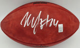 Marshawn Lynch Autographed Seattle Seahawks Official NFL Leather NFC Champions Logo Football ML Holo #14135