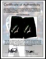 Unsigned Ichiro Suzuki Game Used Mizuno Baseball Wristbands Seattle Mariners With Signed Certificate IS Holo SKU #254189