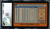 Pete Rose Autographed 1978 Topps Card #20 Cincinnati Reds CGC x JSA #6078174129