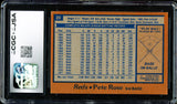 Pete Rose Autographed 1978 Topps Card #20 Cincinnati Reds CGC x JSA #6078174150