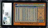 Pete Rose Autographed 1978 Topps Card #20 Cincinnati Reds CGC x JSA #6078174134