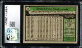 Pete Rose Autographed 1979 Topps Card #650 Cincinnati Reds Card Grade 7 CGC x JSA #6078174069