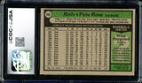 Pete Rose Autographed 1979 Topps Card #650 Cincinnati Reds CGC x JSA #6078174055