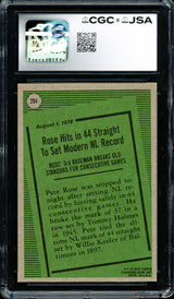 Pete Rose Autographed 1979 Topps Card #204 Cincinnati Reds CGC x JSA #6078174043