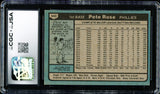 Pete Rose Autographed 1980 Topps Card #540 Philadelphia Phillies Card Grade 8 CGC x JSA #6078164218