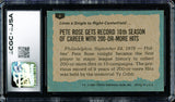 Pete Rose Autographed 1980 Topps Card #4 Philadelphia Phillies Card Grade 8.5 CGC x JSA #6078164223