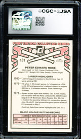 Pete Rose Autographed 1981 Donruss Card #131 Philadelphia Phillies CGC x JSA #6078164233