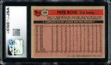 Pete Rose Autographed 1981 Topps Card #180 Philadelphia Phillies CGC x JSA #6078164296