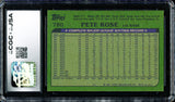 Pete Rose Autographed 1982 Topps Card #780 Philadelphia Phillies CGC x JSA #6078172291