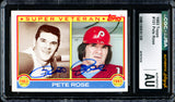 Pete Rose Autographed 1983 Topps Card #101 Philadelphia Phillies CGC x JSA #6078172218