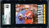 Joe Montana Autographed 1985 Topps Card #157 San Francisco 49ers Auto Grade Gem Mint 10 CGC x JSA #6078164117