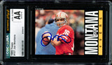 Joe Montana Autographed 1985 Topps Card #157 San Francisco 49ers CGC x JSA Altered Auto Grade Gem Mint 10 CGC x JSA #6078164112