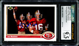 Joe Montana Autographed 1991 Upper Deck Hologram Variation Card #54 San Francisco 49ers Card Grade 9.5 Auto Grade Gem Mint 10 CGC x JSA #6078171143