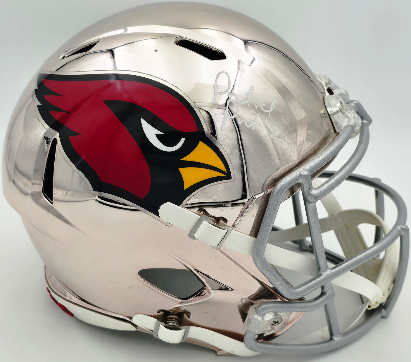 Patrick Peterson Autographed Arizona Cardinals Full Size Helmet Beckett BAS QR #BU86704