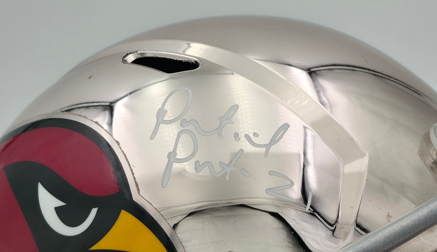 Patrick Peterson Autographed Arizona Cardinals Full Size Helmet Beckett BAS QR #BU86704