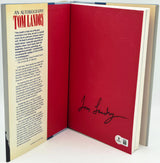 Tom Landry Autographed Autobiography Book Dallas Cowboys Beckett BAS QR #BU86698