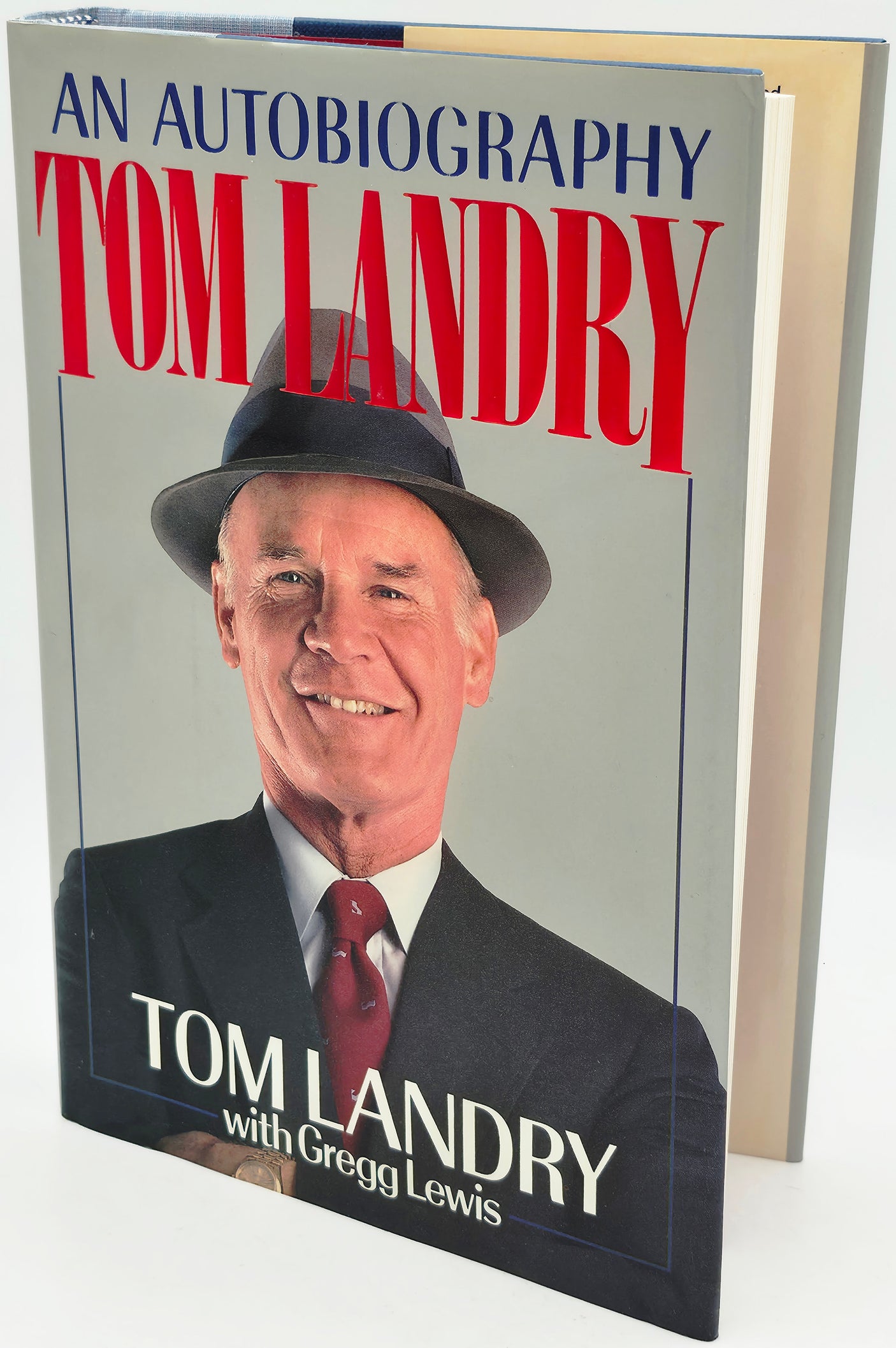 Tom Landry Autographed Autobiography Book Dallas Cowboys Beckett BAS QR #BU86698