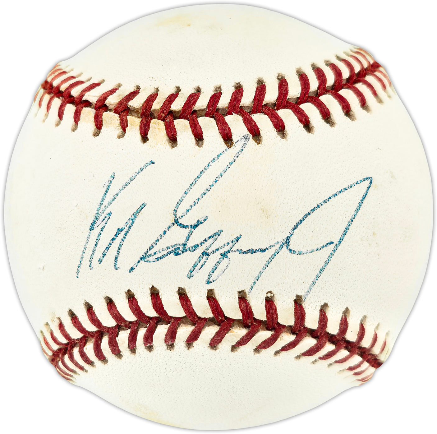 Ken Griffey Jr. Autographed Official AL Baseball Seattle Mariners Vintage Rookie Era Signature Beckett BAS QR #BU86736