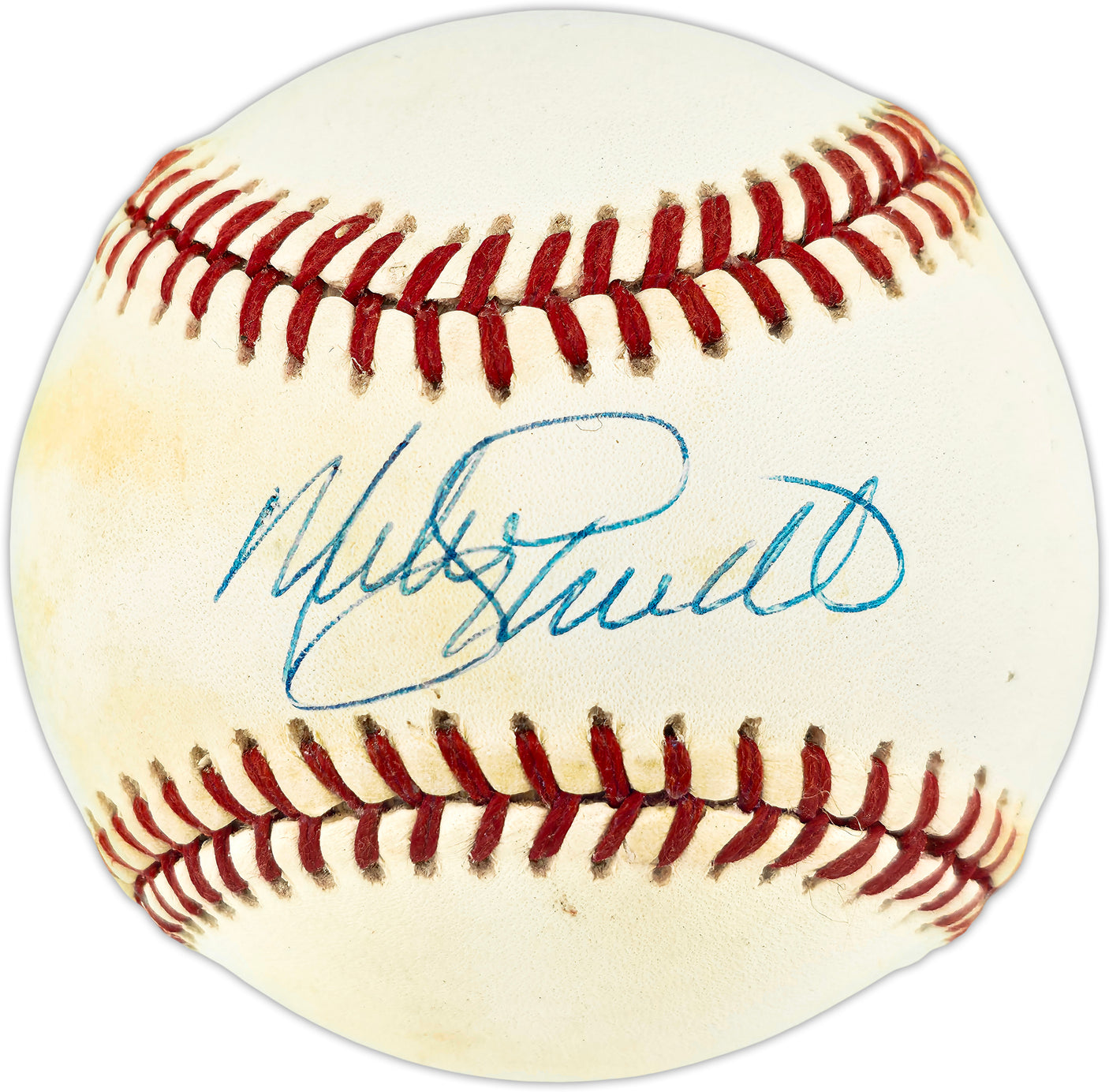 Mike Schmidt Autographed Official NL Baseball Philadelphia Phillies Beckett BAS QR #BU86739