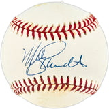 Mike Schmidt Autographed Official NL Baseball Philadelphia Phillies Beckett BAS QR #BU86742