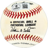 Mike Schmidt Autographed Official NL Baseball Philadelphia Phillies Beckett BAS QR #BU86742