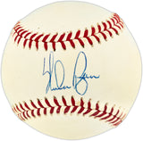 Nolan Ryan Autographed Official AL Baseball Texas Rangers, Los Angeles Angels Beckett BAS QR #BU86750