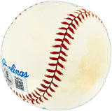 Nolan Ryan Autographed Official AL Baseball Texas Rangers, Los Angeles Angels Beckett BAS QR #BU86752