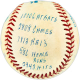 Frank Robinson Autographed Official AL Statball Baseball Baltimore Orioles 16 Inscriptions #99/1000 Beckett BAS QR #BU86755