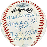 Orlando Cepeda Autographed Official NL Statball Baseball San Francisco Giants 16 Inscriptions #122/1000 Beckett BAS QR #BU86757