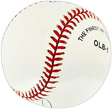 Joe Morgan Autographed Official League Baseball Cincinnati Reds Beckett BAS QR #BU86759