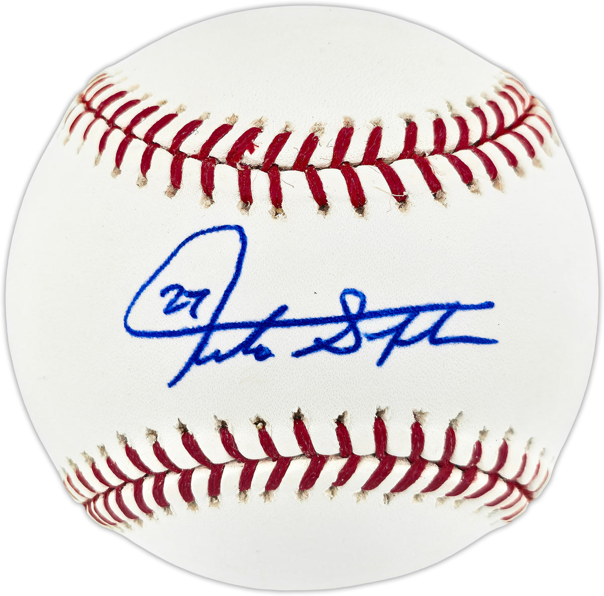 Giancarlo Stanton Autographed Official MLB Baseball New York Yankees Beckett BAS QR #BU87157